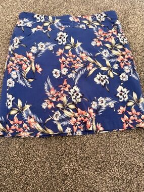 Mario Serrani Blue Floral Print Top